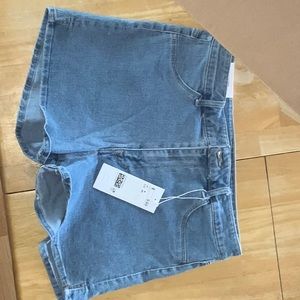 Blue size 8 shorts
